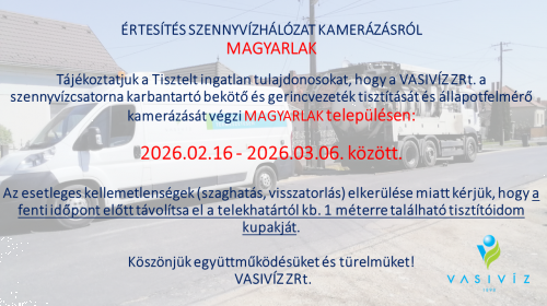 ÉRTESÍTÉS SZENNYVÍZHÁLÓZAT KAMERÁZÁSRÓL MAGYARLAK.png