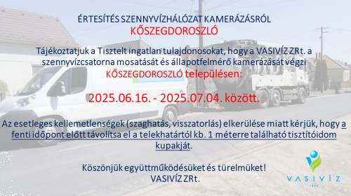 ÉRTESÍTÉS SZENNYVÍZHÁLÓZAT KAMERÁZÁSRÓL KŐSZEGDOROSZLÓ.png