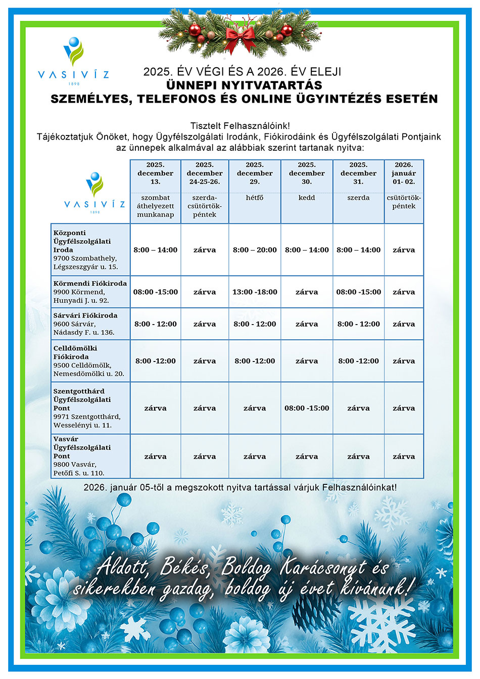 VASIVIZ_Ünnepi-nyitvatartás-ÜFI_2025_jav2_web